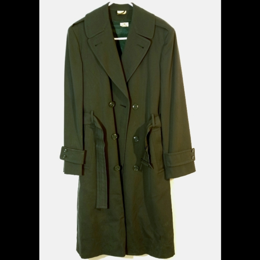 Vintage Military DSA 100-67 AG44 Man's 34L Wool Trench Coat